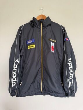 Vintage 90s Descente TEam Canada Ski Windbreaker Bell Cheerios Sponsor